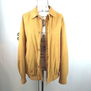 Morella-Mens Tan Suede Dress Coat/Jacket Italian Neutral Sz.Large